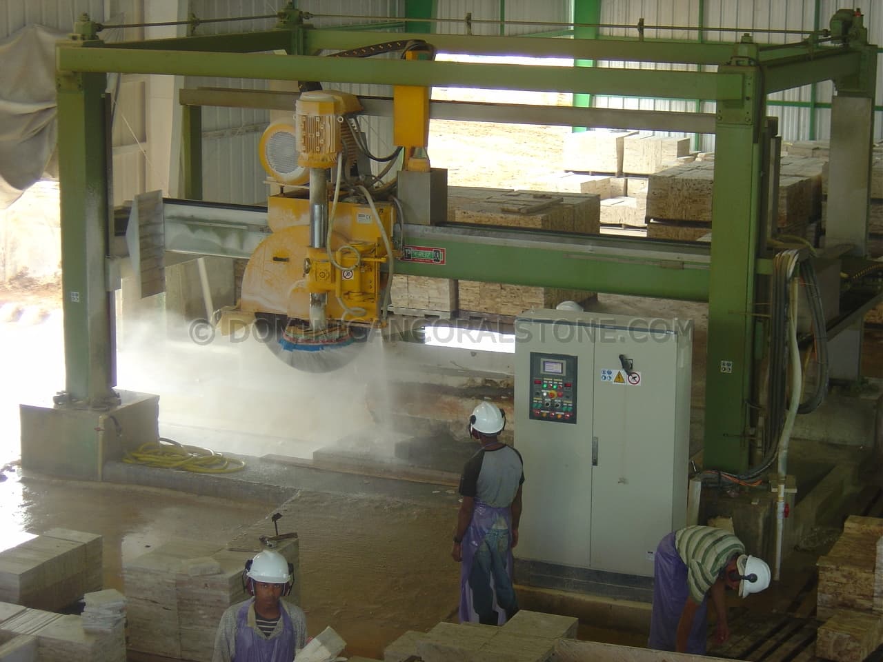Dominican coral stone quarry
